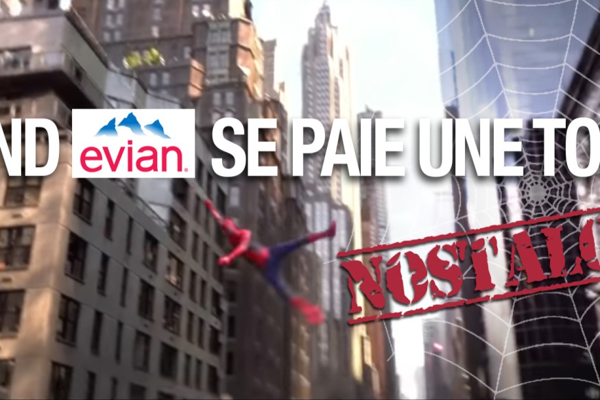 Nostalgie : Quand EVIAN a fait campagne avec SPIDERMAN et son reflet Baby Spider