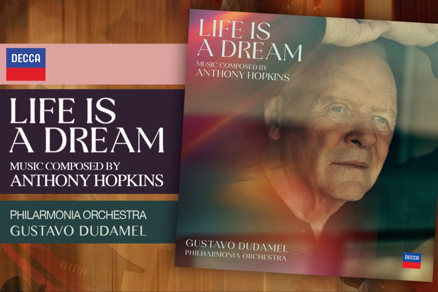 L’événement de cette fin août est la sortie de l’album classique, ‘Life is a dream’, d’Anthony Hopkins…